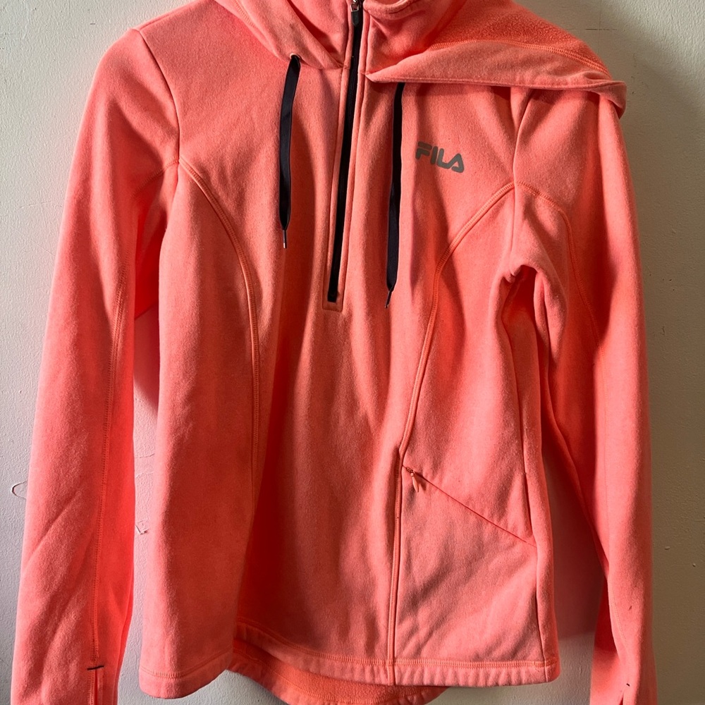 Fila Coral Pink Hoodie